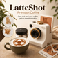 ☕ PROMO -50% ✨ Appareil Photo Rétro Coffee Art — 30 Pochoirs pour Latte Art 📸