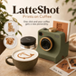 ☕ PROMO -50% ✨ Appareil Photo Rétro Coffee Art — 30 Pochoirs pour Latte Art 📸