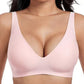 💐 Jelly Wireless : soutiens-gorge sans armatures confortables pour femmes, bralettes push-up, soutiens-gorge sans coutures à porter sous un t-shirt, soutiens-gorge à décolleté en V profond pour tous les jours💕