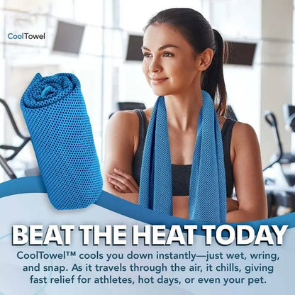 🔥Offre spéciale été ! 1 acheté = 1 offert !✨Plus de 50 000 vendus !❄️Serviette rafraîchissante anti-transpiration à utiliser partout et à tout moment ! Réutilisable, douce, absorbante et rafraîchissante.