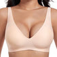 💐 Jelly Wireless : soutiens-gorge sans armatures confortables pour femmes, bralettes push-up, soutiens-gorge sans coutures à porter sous un t-shirt, soutiens-gorge à décolleté en V profond pour tous les jours💕