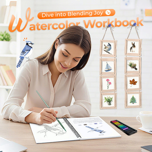 Hot Sale 55% OFF📚Beginner-Friendly❤️Watercolor Workbook