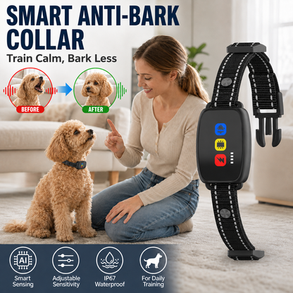 🏆 50 % DE RÉDUCTION EN CE MOMENT ! 🐶 Collier anti‑aboiement intelligent pour chiens 🛡️ Réglable, sans douleur, contrôle efficace des aboiements ⚡
