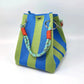 🏆👜🌴 Sac seau bohème rayé en maille pour femme – Sac bandoulière d’été fait main pour la plage