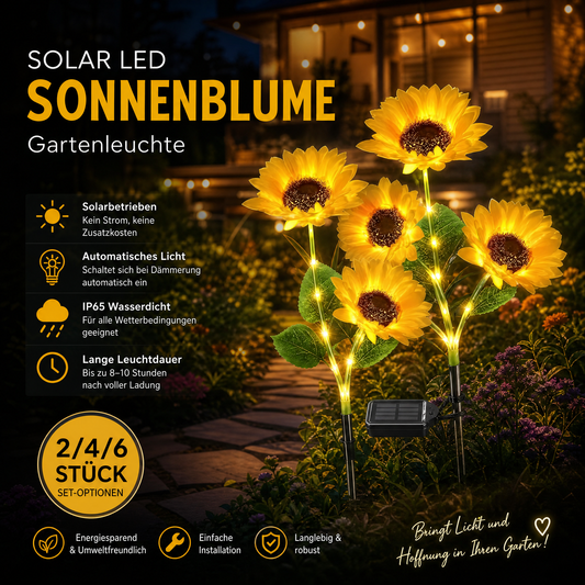 🌻 50% DE RÉDUCTION ! ☀️ Lampes Solaires Tournesol Étanches – Pétales Réalistes, IP65 & Allumage Automatique🌿✨🏡