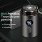 🪒 PROMO FLASH 50% ! ⚡ Rasoir Électrique Mini Portable – 15 Lames Turbo Inox, 7200 tr/min, Double Anneau 3D, Usage Sec/Humide, Recharge USB, Autonomie 60min ✨