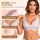💐 Jelly Wireless : soutiens-gorge sans armatures confortables pour femmes, bralettes push-up, soutiens-gorge sans coutures à porter sous un t-shirt, soutiens-gorge à décolleté en V profond pour tous les jours💕