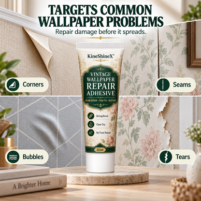 🏆 Offre spéciale du dernier jour :17.99€ ! 🔥 1 achetés 1 offerts 🎁Colle de réparation pour papiers peints à motifs vintage
