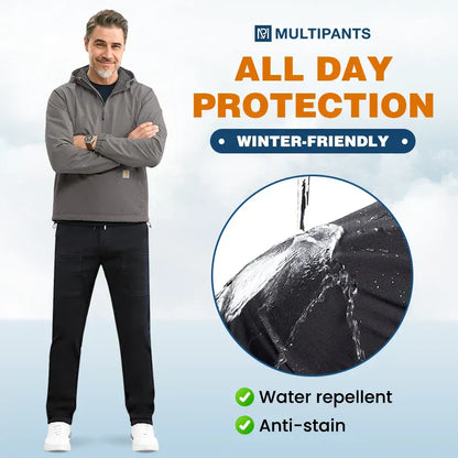 👖 50 % DE RÉDUCTION EN CE MOMENT ! 🎁 MultiPants – Pantalon cargo résistant, ultra-extensible et doté de nombreuses poches1