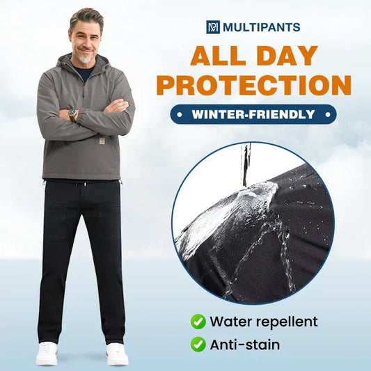 👖 50 % DE RÉDUCTION EN CE MOMENT ! 🎁 MultiPants – Pantalon cargo résistant, ultra-extensible et doté de nombreuses poches1
