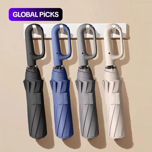 🏆 50 % DE RÉDUCTION EN CE MOMENT ! ☔Parapluie pliant automatique – Coupe-vent, imperméable et compact