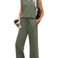 💕 Hot Sale 50% OFF🔥✨2025 New Women's  Cap Sleeve Top & Wide-Leg Pants 2-Piece Set