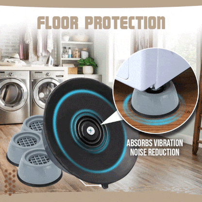 🔇 50 % DE RÉDUCTION EN CE MOMENT ! 🛡️ Lot de 4 Patins Anti-Vibrations pour Machine à Laver – Réduction du Bruit, Maintien Antidérapant et Protection des Sols
