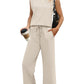 💕 Hot Sale 50% OFF🔥✨2025 New Women's  Cap Sleeve Top & Wide-Leg Pants 2-Piece Set