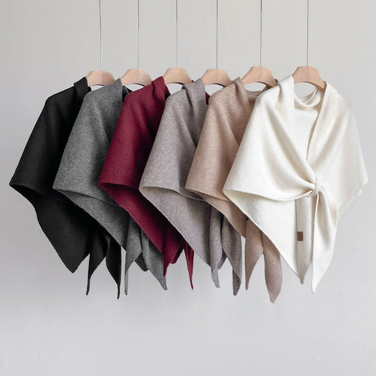 🏆50K+ SOLD! Almost Gone - 💕Women's Solid Color Wool Blend Shawl 2
