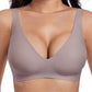 💐 Jelly Wireless : soutiens-gorge sans armatures confortables pour femmes, bralettes push-up, soutiens-gorge sans coutures à porter sous un t-shirt, soutiens-gorge à décolleté en V profond pour tous les jours💕