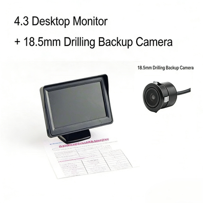🚗📱4.3-inch HD Display! Dual-Input Rearview Monitor