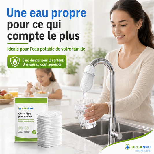🧼 Offre spéciale du dernier jour :13.99€ ! 💧 1 achetés 1 offerts 🎁 Filtre anti-éclaboussures pour robinet – 360° orientable, élimine rouille & sédiments, réducteur de chlore✨