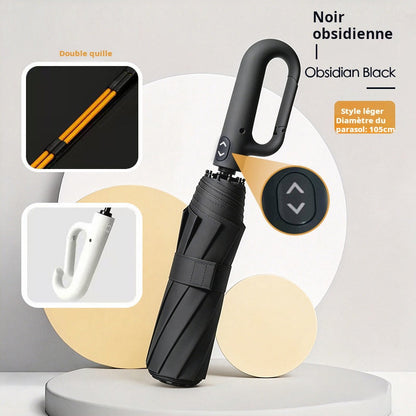 🏆 50 % DE RÉDUCTION EN CE MOMENT ! ☔Parapluie pliant automatique – Coupe-vent, imperméable et compact