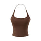 Haut dos nu pour femme avec brassière intégrée