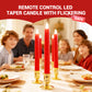 Remote Control LED Taper Candle with Flickering