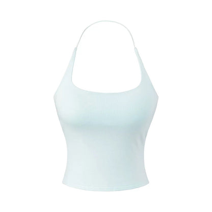 Haut dos nu pour femme avec brassière intégrée