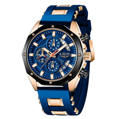 ⌚ PROMO FLASH : 50% DE RÉDUCTION ! ⏰ Montre Sport Homme LIGE – Quartz – Chronographe & Étanche for Outdoor & Quotidien