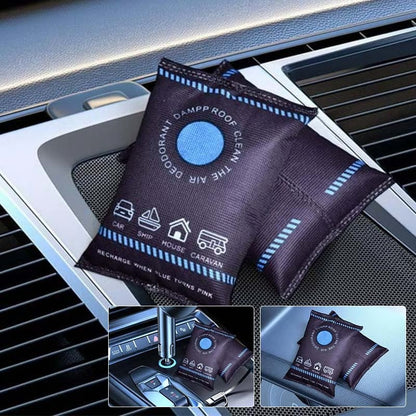 📢📢Acheter 1 sacs  en obtenir 1 gratuits⏰✨ Déshumidificateur de Voiture Réutilisable en Gel de Silice - Absorbe l'Humidité et Élimine la Condensation sur Pare-brise & Intérieur 🔄🌬️