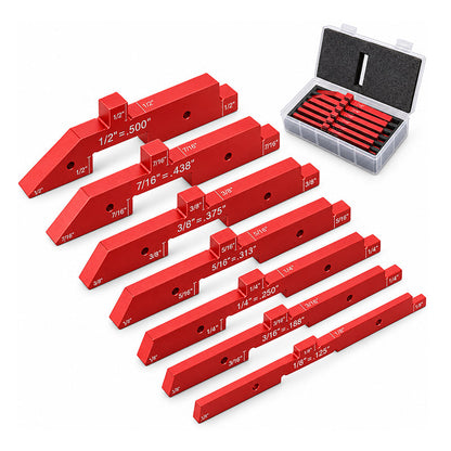 🔧 50 % DE RÉDUCTION EN CE MOMENT ! 📏 Cales de Réglage en Alliage d'Aluminium pour Travail du Bois – Jauges de Précision pour Scie et Fraiseuse