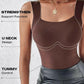 🔥Last Day 49% OFF💖Women’s U Neck Thermal Tank Tops with Built-In Bra