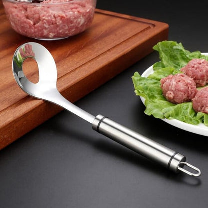🏆 Offre spéciale du dernier jour :15.99€ ! 🍡 1 achetés 1 offerts 🍨 Cuillère à boulettes inox – Démoulage facile, polyvalente pour viande, poisson🧁👌