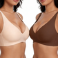 💐 Jelly Wireless : soutiens-gorge sans armatures confortables pour femmes, bralettes push-up, soutiens-gorge sans coutures à porter sous un t-shirt, soutiens-gorge à décolleté en V profond pour tous les jours💕