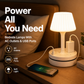 💡50% DE RÉDUCTION !🔌 Lampe de chevet avec prises USB et secteur,3/4 prises secteur, 2 ports USB, 1 port Type-C. ⭐🏠
