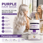 💜2 achetés 1 offert✨ Masque capillaire violet hydratant pour cheveux clairs, soin réparateur parfum longue durée anti-reflets jaunes ✨