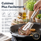 🍳 50% DE RÉDUCTION ! 🔥1 acheté 1 offert 🔥Pinces de cuisine 3‑en‑1 acier inoxydable, multifonction pour steak, barbecue et cuisson
