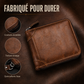 🏆 50 % DE RÉDUCTION EN CE MOMENT ! 👛Portefeuille vintage pour homme à trois volets avec fermeture éclair tout autour
