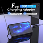 🏆 50% DE RÉDUCTION ! 🔥 2 achetés 1 offerts 🎁Adaptateur de recharge rapide avec support de téléphone pliable à 360°