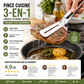 🍳 50% DE RÉDUCTION ! 🔥1 acheté 1 offert 🔥Pinces de cuisine 3‑en‑1 acier inoxydable, multifonction pour steak, barbecue et cuisson