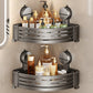 2PCS Wall Mounted Bathroom Organizer with Suction Cup