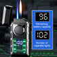 🔥Hot Sale🔥Multi-Functional Dual Flame Lighter with Colored Lights