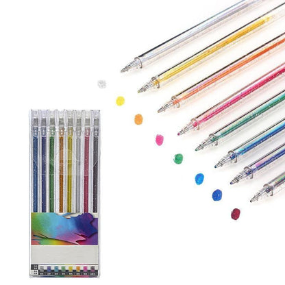 💎 50 % DE RÉDUCTION EN CE MOMENT ! ✨ Stylos Gel Pailletés — Encre Fluide & Durable, Pointe Fine, Paillettes Biodégradables, Coffrets 8, 12 ou 18 Couleurs 🎨