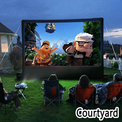 ✨ Écran Projection Portable Extérieur - Pliable et Réglable, Qualité 4K, Soirée Cinéma en Plein Air 🎬🌌