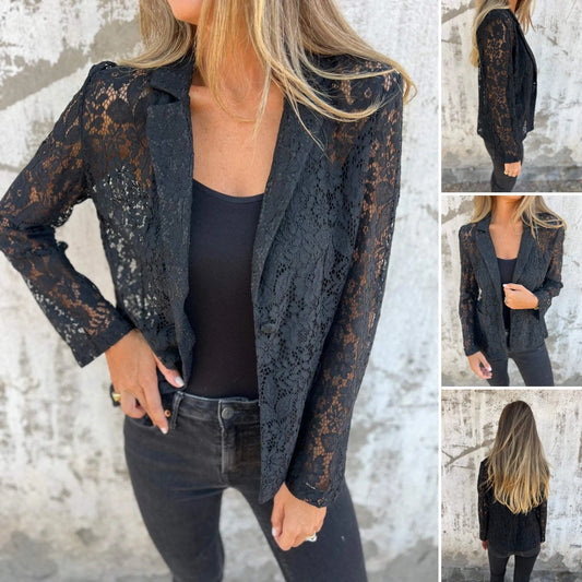 🔥 Hot Sale 78%OFF🔥All-Over Lace Mesh Blazer