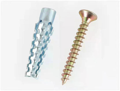 🔩 50% DE RÉDUCTION ! 🧱 Vis à Expansion Crantée Renforcée – Acier – Anti-Rotation & Fixation Béton/Brique for Maçonnerie