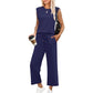 💕 Hot Sale 50% OFF🔥✨2025 New Women's  Cap Sleeve Top & Wide-Leg Pants 2-Piece Set
