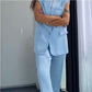 ⏰Last Day Sale 49% Off💖Women’s Stylish Sleeveless Blazer & High-Waisted Pants Set