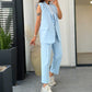 ⏰Last Day Sale 49% Off💖Women’s Stylish Sleeveless Blazer & High-Waisted Pants Set