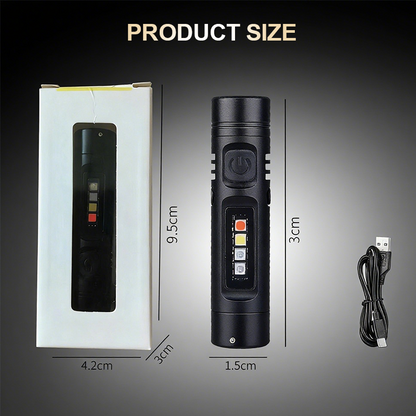 Multi-Functional Aluminum Alloy Mini Flashlight