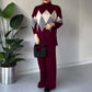 🔥Limited stock available 50% OFF🔥Fashion Color-blocking Rhombus Sweater & Pants Set