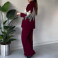 🔥Limited stock available 50% OFF🔥Fashion Color-blocking Rhombus Sweater & Pants Set